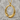 Open Orbit Pendant, gold vermeil variant front view