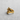 Gold vermeil silver ankh cross ring paved with clear stones on textured grey background