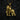 Gold plated variant of roaring gorilla pendant showing detailed fur texture and knuckle walking stance on chain