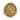Gold vermeil praying hands signet ring with intricate religious relief and decorative border on dark stone background