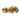 Gold vermeil trust no one ring featuring a snake head shaking a human hand on a stone background