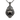 Front view of a 925 sterling silver roaring gorilla head pendant with an oxidized finish and detailed fur texture.