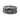 Textured silver gemstone ring shown from the front, highlighting the central square gem and rugged band texture.