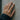 Initial A Wave Ring in gold vermeil, worn on model hand