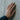 Pave Open Heart Ring, worn on model's hand against concrete wall