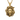 Lion snake pendant, front view on white background