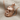 Masked Skull Pendant in rose gold plated silver, angled view