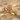 Pink Heart Claddagh Ring, gold vermeil on sand