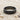Vintage Scrollwork Wedding Ring, black rhodium, product photo on sand