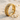 Grooved Band Ring, gold vermeil, product view on sand with seashells
