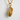 Fragmentation Grenade Pendant, gold vermeil, angled product photo