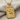 Juggling Joker Card Pendant, gold vermeil, front view