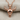 Buffalo Skull Pendant, rose plated silver, front view