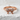 Pave bow ring in rose gold plated silver, front view