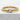 Twisted Solitaire Ring, gold vermeil, front view on stone pedestal