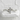 Three Stone Bypass Ring, polished silver, front view