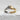 Clasping hands ring, oxidized silver and gold two-tone finish, angled view