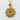 Erzgamma Star Pendant, gold vermeil, front product photo