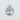 Maiden Tree of Life Pendant, polished silver, front view on white background