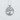 Maiden Tree of Life Pendant, polished silver, front view on white background