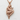 Mermaid Pearl Pendant, rose plated silver, front view on white background