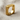 Industrial Knurled Square Ring, gold vermeil, angled product photo