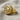 I Love Beer Cap Ring, gold vermeil, angled view on linen
