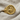 Orixa Oxossi Ring, gold vermeil, front view on linen