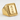 Bushido Signet Ring, gold vermeil, angled view on textured stone