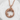 Coiled Dragon Pendant, rose gold, front view