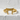 Open Torii Gate Ring, gold vermeil, front view on stone