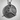 Slam Dunk Pendant, polished silver, front product view