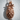 Tropical Pineapple Pendant, rose gold, front view on textured background