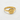 Mountain kanji ring, gold vermeil, studio product photo
