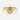 Eternity Kanji Disc Ring, gold vermeil, front studio view on white