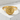 Path Kanji Ring, gold vermeil, angled front view on textured block