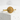 Ryu Dragon Kanji Ring, gold vermeil finish, front view on concrete block