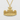 Byodoin Phoenix Hall Pendant, gold vermeil finish, front view