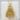Osaka Castle Pendant, gold vermeil finish, front view