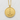 Close-up of the gold vermeil Tokyo Tower pendant showing the deeply engraved letters and polished raised edges