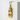 Kanazawa Lantern Pendant, gold vermeil, front view on concrete block