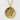 Chikara Kanji Strength Pendant, gold vermeil finish, front view