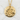 Eternity Kanji Pendant, gold vermeil, front view