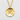 Heaven Kanji Medallion Pendant, gold vermeil finish, front view