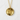 Hammered Happiness Kanji Pendant in gold vermeil finish, front view