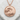 Kanagawa Great Wave Pendant, rose gold, front view on stone