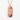 Omamori fortune pendant, rose gold plated, front view on white