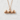 Onigiri Trio Pendant, rose plated silver, front view on white background