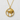 Torii Moon Pendant, gold vermeil, front view