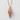 Soft Serve Ice Cream Cone Pendant, rose gold, front view